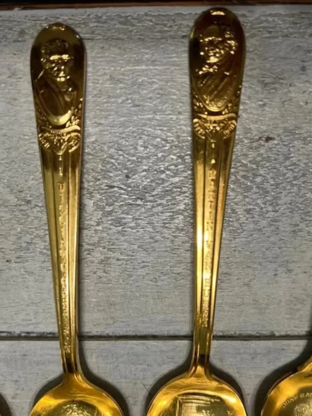 Vintage Wm Rogers Mfg Co Presidential “Battle Of” Spoons Lot of 4